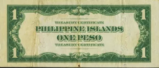 Philippine notgeld 1 Peso, 1924 reverse