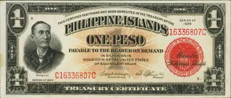 Philippine notgeld 1 Peso, 1929 image