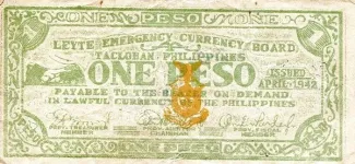 Philippine notgeld 1 Peso, 1942 image