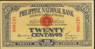 Philippine notgeld 20 Centavos, 1917 image
