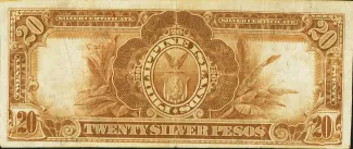 Philippine notgeld 20 Pesos, 1908 reverse