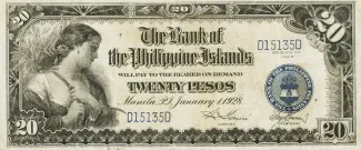 Philippine notgeld 20 Pesos, 1933 image