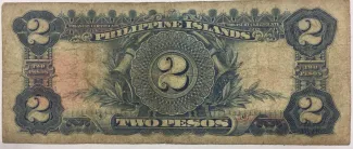 Philippine notgeld 2 Pesos, 1918 reverse