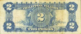 Philippine notgeld 2 Pesos, 1924 reverse