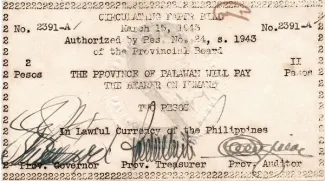 Philippine notgeld 2 Pesos, 1943 image
