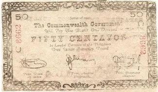 Philippine notgeld 50 Centavos, 1943 image