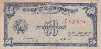 Philippine notgeld 50 Centavos, 1954 image