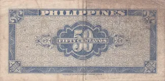 Philippine notgeld 50 Centavos, 1954-1957 reverse
