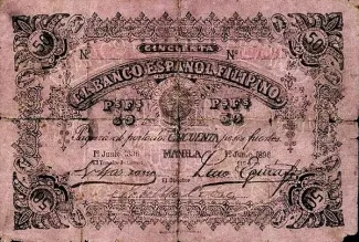 Philippine notgeld 50 Pesos Fuertes, 1896 image