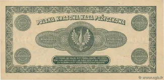 Poland 100.000 Marks, 1923 reverse