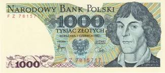 Poland 1.000 Zlotys, 1982 image