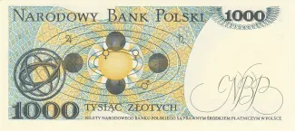 Poland 1.000 Zlotys, 1975-1982 reverse
