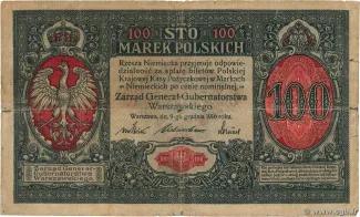 Poland 100 Marks, 1916 image