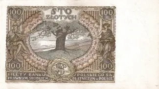 Poland 100 Zlotys, 1932 reverse