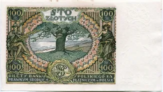 Poland 100 Zlotys, 1934 reverse