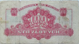 Poland 100 Zlotys, 1944-1974 reverse