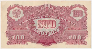 Poland 100 Zlotys, 1944 image