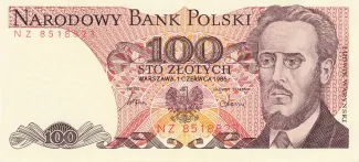 Poland 100 Zlotys, 1988 image