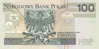 Poland 100 Zlotys, 1994 reverse
