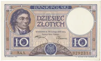 Poland 10 Zlotys, 1919 image