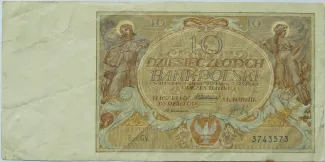 Poland 10 Zlotys, 1929 image