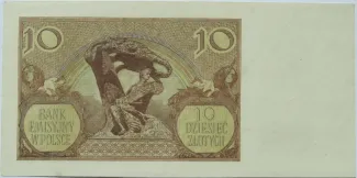 Poland 10 Zlotys, 1940 reverse
