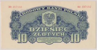 Poland 10 Zlotys, 1944 image