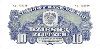 Poland 10 Zlotys, 1944 image