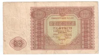 Poland 10 Zlotys, 1946 image