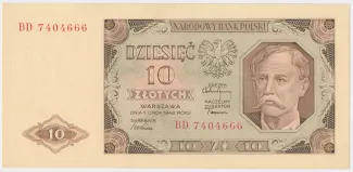 Poland 10 Zlotys, 1948 image