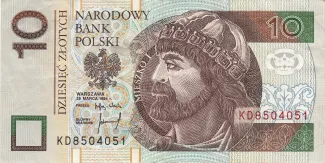 Poland 10 Zlotys, 1994 image