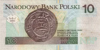 Poland 10 Zlotys, 1994 reverse