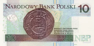 Poland 10 Zlotys, 2012-2016 reverse