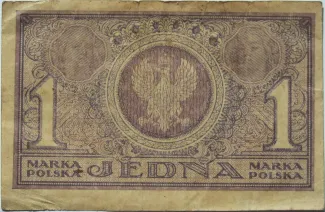 Poland 1 Mark, 1919 reverse