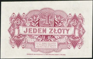 Poland 1 Zloty, 1939 reverse