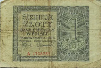 Poland 1 Zloty, 1940 image