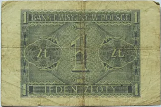 Poland 1 Zloty, 1940 reverse