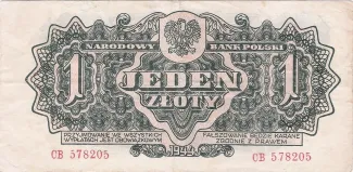 Poland 1 Zloty, 1944 image