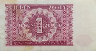 Poland 1 Zloty, 1946 reverse