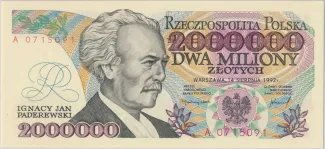 Poland 2.000.000 Zlotys, 1992 image