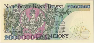 Poland 2.000.000 Zlotys, 1992 reverse