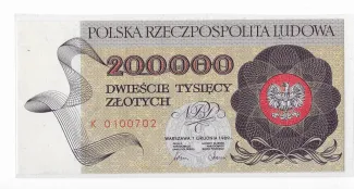 Poland 200.000 Zlotys, 1989 image