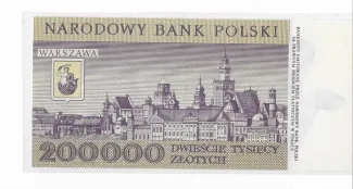 Poland 200.000 Zlotys, 1989 reverse