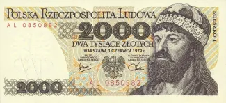 Poland 2.000 Zlotys, 1982 image