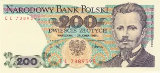 Poland 200 Zlotys, 1988 image