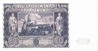Poland 20 Zlotys, 1936 reverse