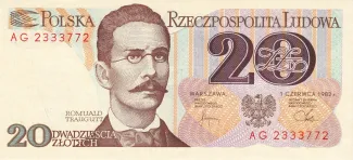 Poland 20 Zlotys, 1982 image
