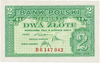 Poland 2 Zlotys, 1939 image
