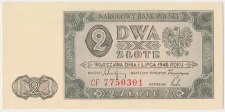Poland 2 Zlotys, 1948 image