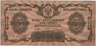 Poland 5.000.000 Marks, 1923 image